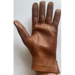 Gants en cuir de Mi-saison - Marron clair