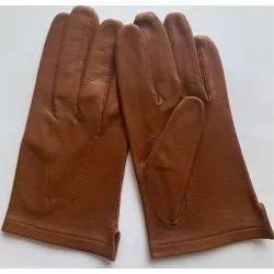 Gants en cuir de Mi-saison - Marron clair