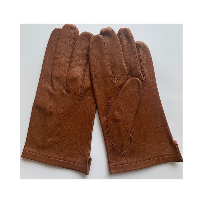 Gants en cuir brun clair de mi-saison