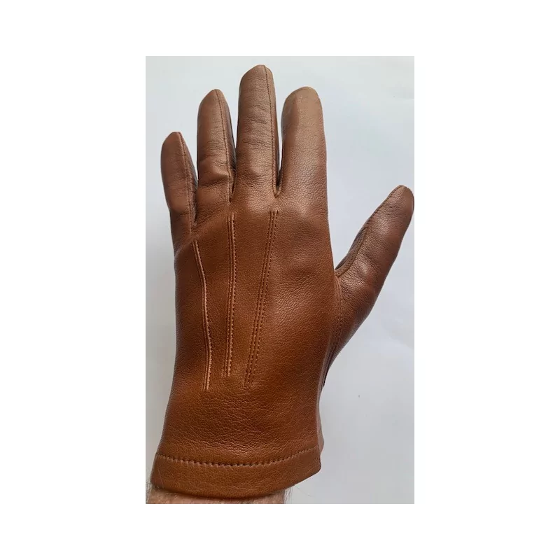 Gants en cuir de Mi-saison - Marron clair