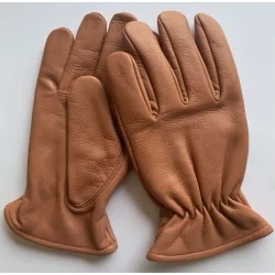 Gants en cuir marron clair - Gants hiver