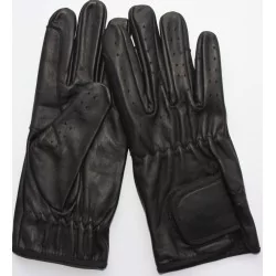 Gants cuir 100 % noir