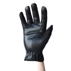 Gants cuir 100 % noir 