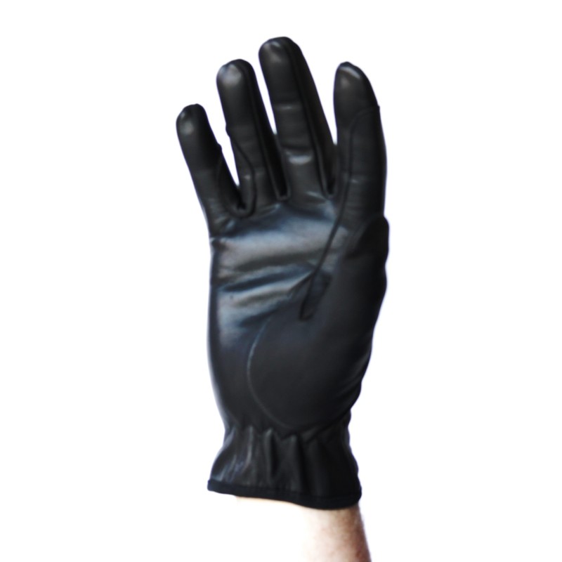 Gants de conduite en cuir noir élégants