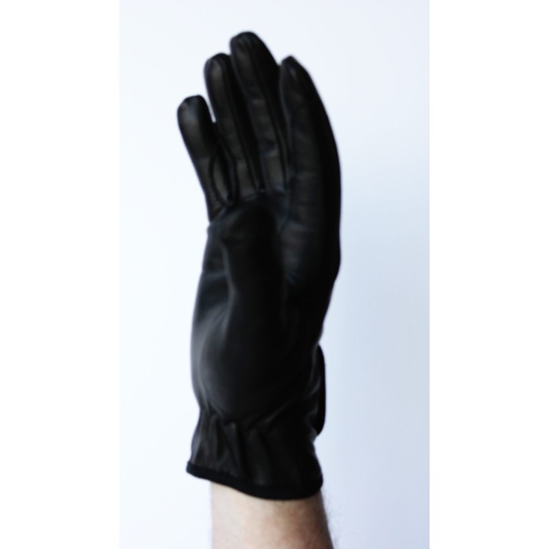 Gants de conduite en cuir noir élégants