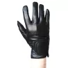 Gants cuir 100 % noir            