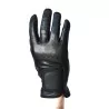 Gants cuir 100 % noir            