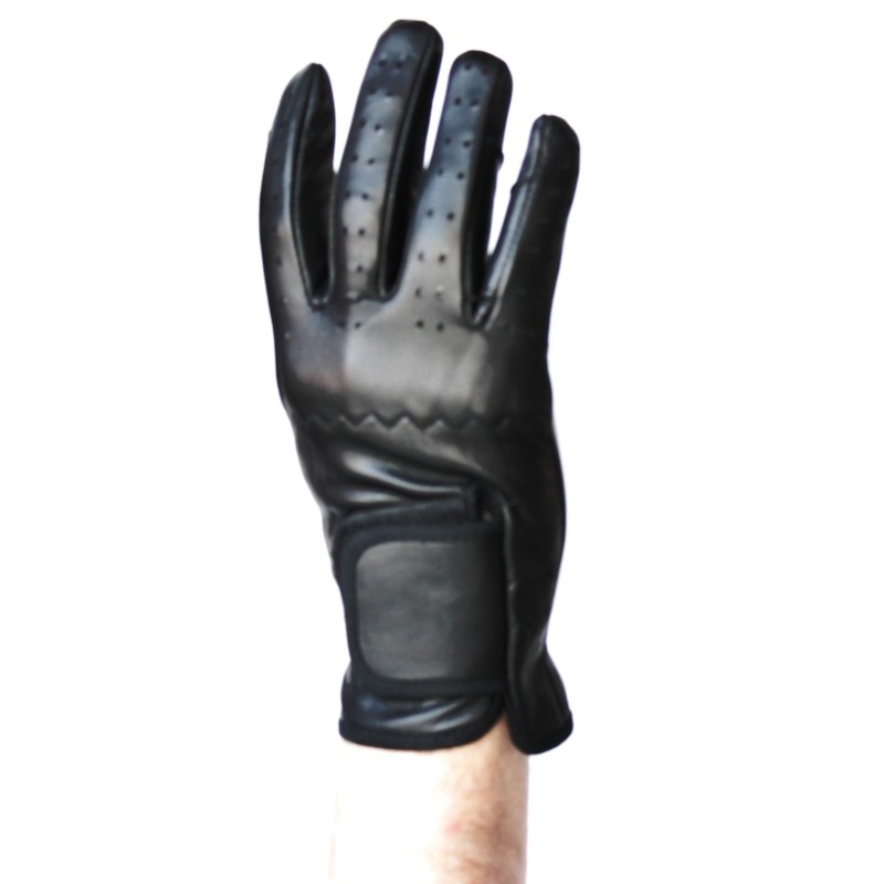 Gants de conduite en cuir noir