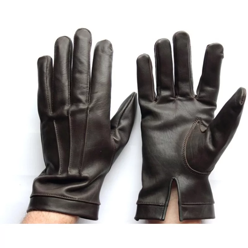 Gants Cuir Marron B-502 - Équitation Et Spectacle - Taille Unique ? - NEUFS
