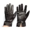 Gants cuir 100 % marron