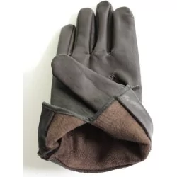 Gants cuir 100 % marron