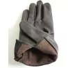 Gants cuir 100 % marron