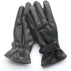 Gants cuir noir 100 %