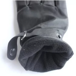 Gants cuir noir 100 %