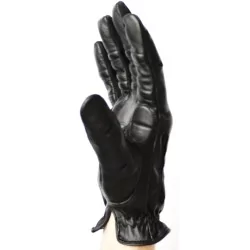 Gants fins, cuir 100 % noir