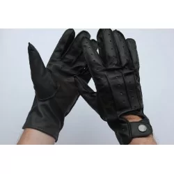 Gants cuir 100 % noir