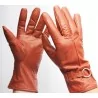 Gants cuir 100 % bordeau