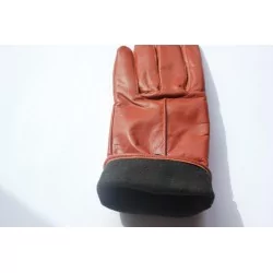 Gants cuir 100 % bordeau