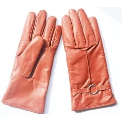 Gants cuir 100 % bordeau