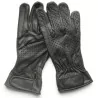 Gants cuir 100% noir