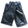 Gants marron foncé 100 % cuir - hiver