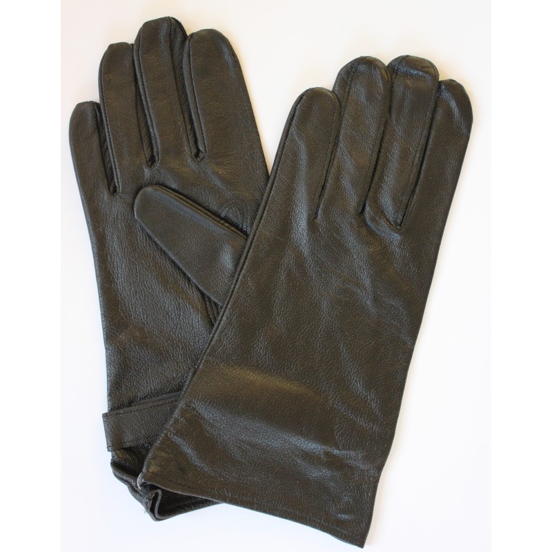 Gants de moto en cuir noir