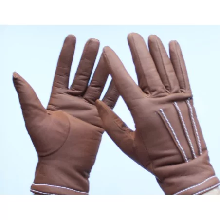 Gants cuir 100% - mi saison