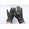 Gants cuir 100% noir