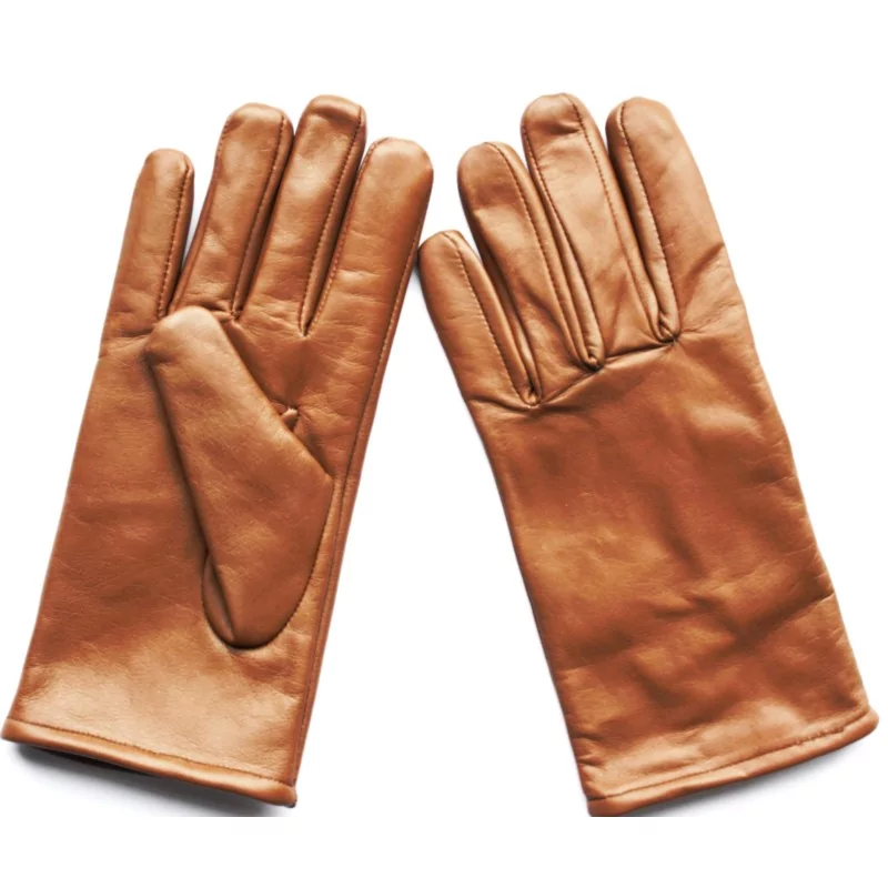 Gants Isotoner Femme Cuir Marron - Doublure Chaude - Taille Unique - ARIS