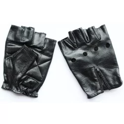 Gants 100 % cuir Noir 