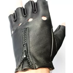 Gants 100 % cuir Noir 