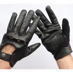 Gants fins, cuir 100 %  noir