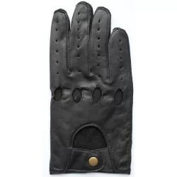 Gants tres fins, cuir 100 %  noir