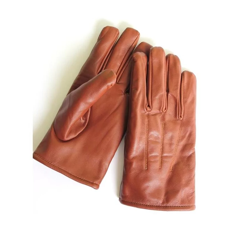 Gant cuir 100% marron