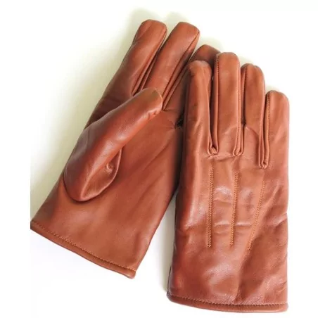 Gant cuir 100% marron Gant cuir 100% marron