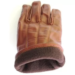 Gant cuir 100% marron