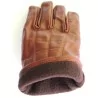 Gant cuir 100% marron