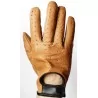 Gants fins cuir 100 % marron clair