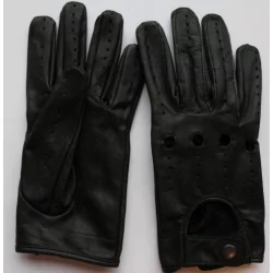 Gants fins, cuir 100 %  noir