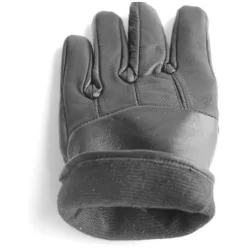 Gants cuir 100% noir