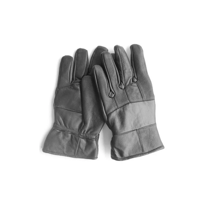 Gants cuir 100% noir