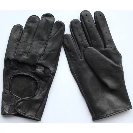 Gants fins, cuir 100 %  noir