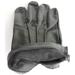 Gants cuir 100% noir