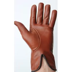 Gants fins cuir  marron 100% - hiver