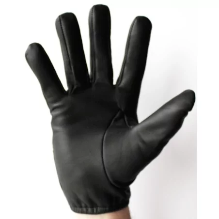 Gants cuir  fin - serré aux poignets