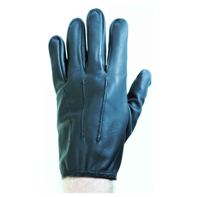 Gants de conduite en cuir noir mi-saison