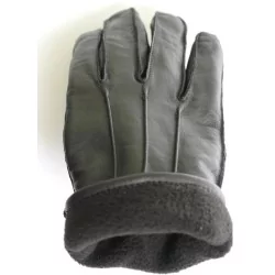 Gants cuir 100% noir