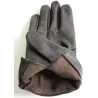 Gants cuir 100% marron