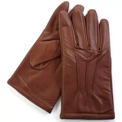 Gants hiver pour femmes de couleur rouge en cuir 100% vache