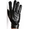 Gants cuir 100 % noir - mi-saison